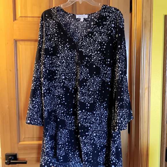 Libby Eldeman Black and White Star Print Dress - Picture 6 of 6